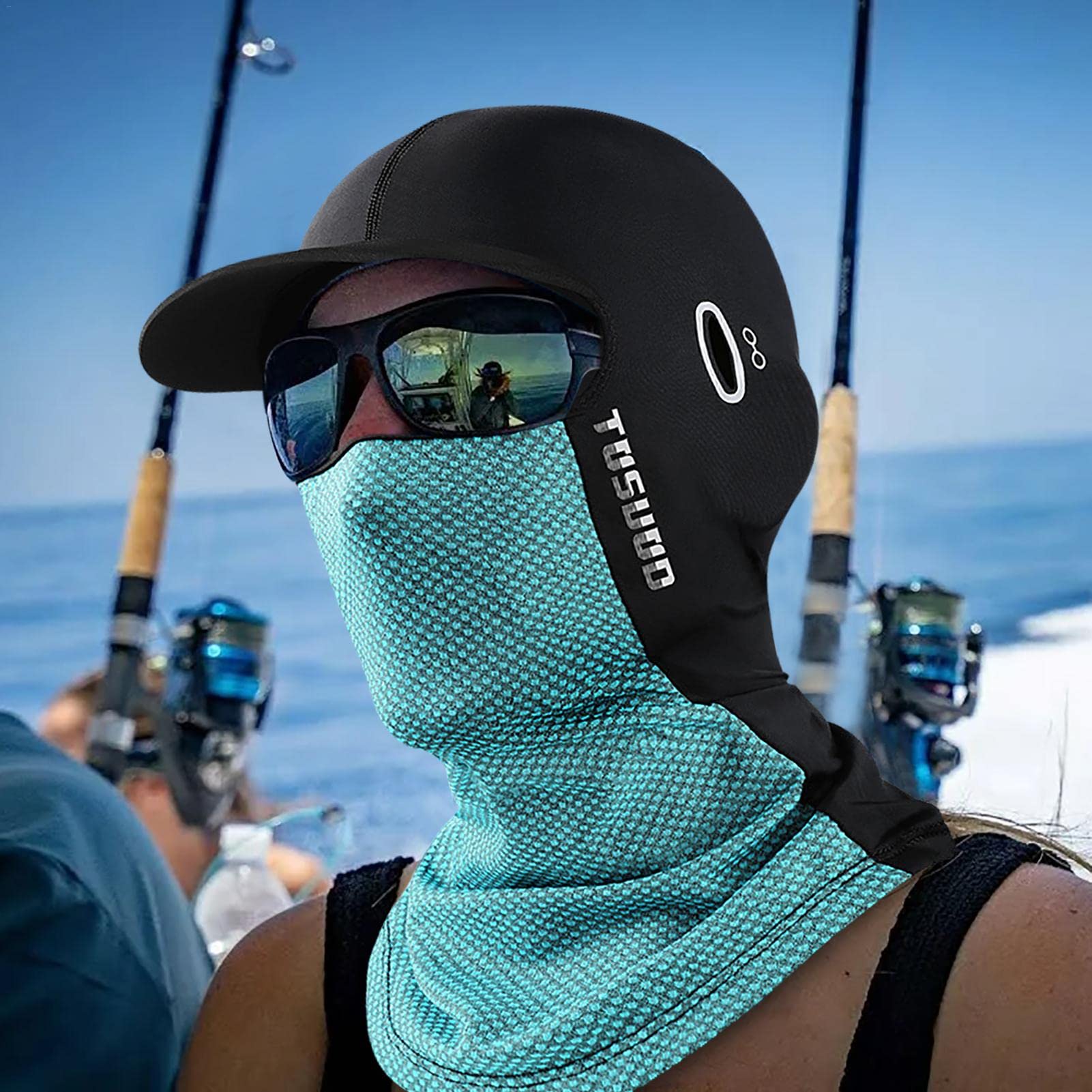 Yeeda Protection solaire en soie glacée pour homme et femme - Pour cyclisme, escalade, course à pied, moto