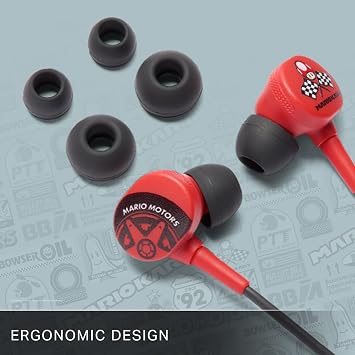 Wired Earbuds for Nintendo Switch - Mario Kart Motors