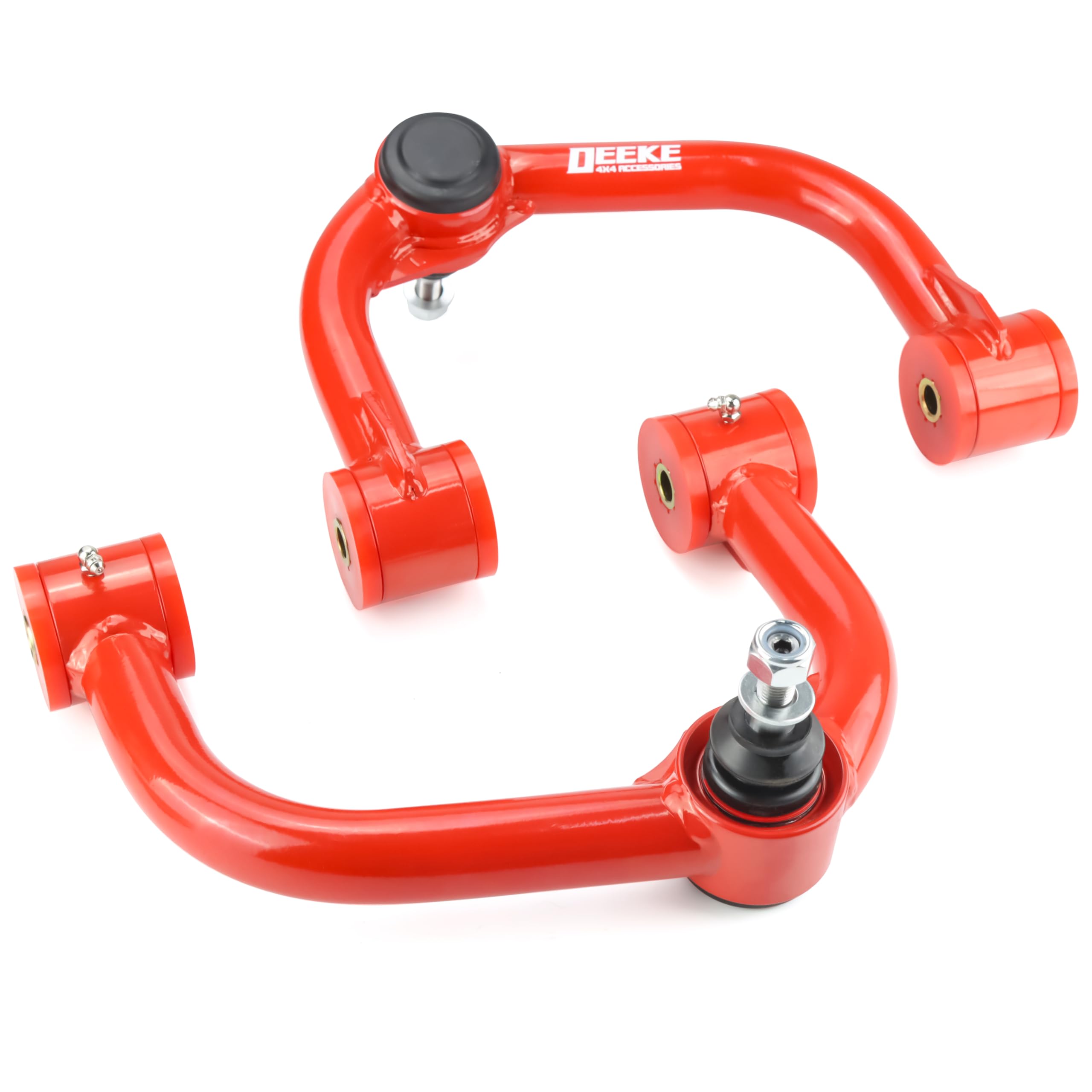 Photo 1 of 2-4" Lift Front Upper Control Arms for 2004-2020 Ford F150, Heavy Duty Suspension Arms with Pre-Installed PU Bushings, Red(2PCS)