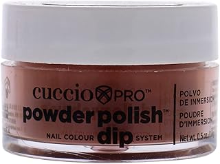 Cuccio Colour Powder Nail Polish - Lacquer For Manicures And Pedicures - Highly Pigmented Powder That Is Finely Milled - Durable Finish With A Flawless Rich Color - Brick Orange - 0.5 Oz