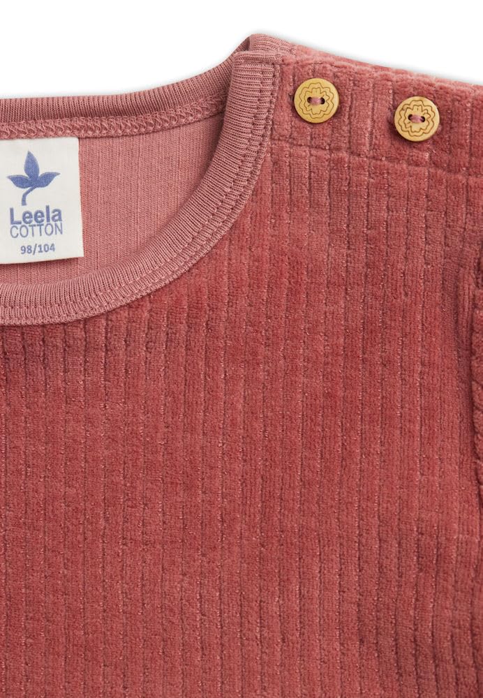 Leela Cotton Cordkleid, Bordeaux Vestire Bambine e Ragazze