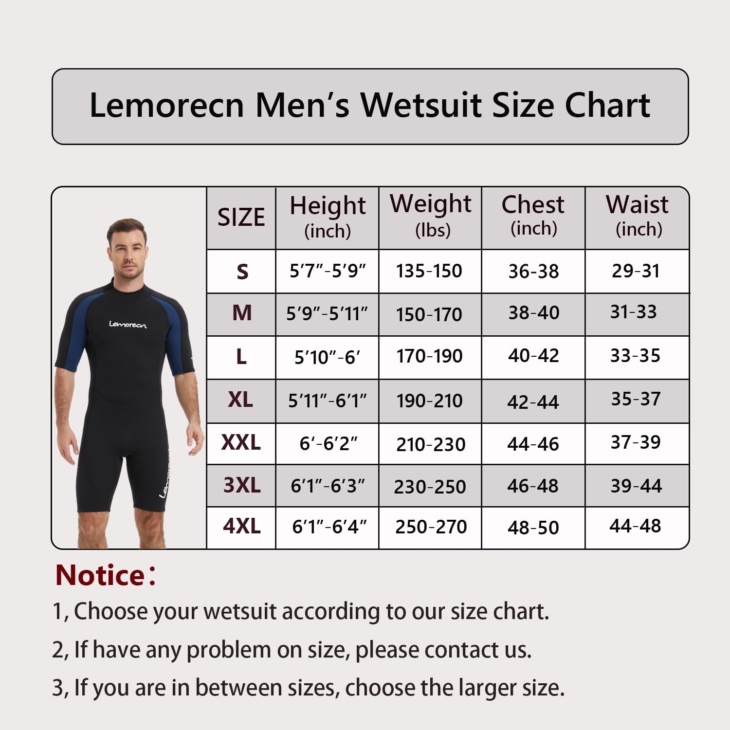 Lemorecn Short Néoprène 3mm - Pour Canoë, Natation, SUP - Noir - Unisexe