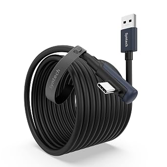 Syntech Link Cable 20FT, USB 3.0 to USB Cable for Meta Quest 3/3S/2, Black