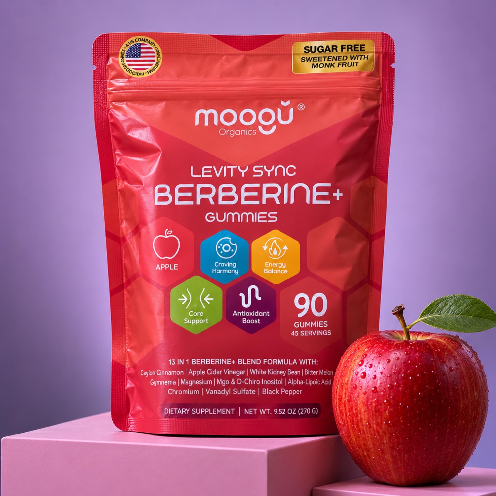 Berberine 3000mg Gummies - UL Certified - Craving Support & Ceylon Cinnamon — Amazon image 6