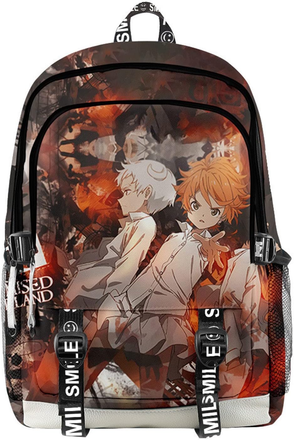 ISaikoy Anime The Promised Neverland Backpack Grace Field Laptop School Bag Bookbag 24