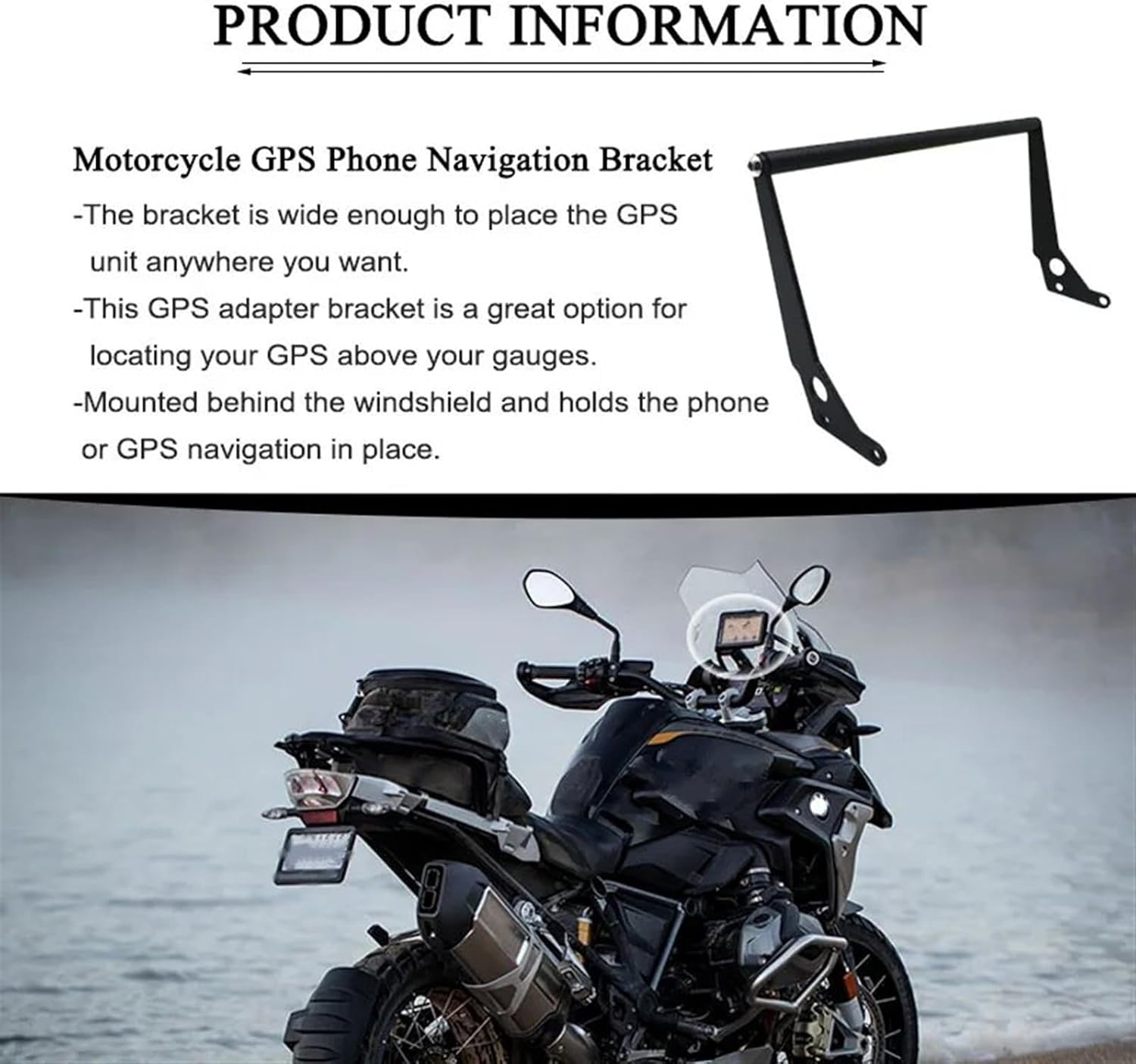 オートバイ用GPSナビゲーションブラケット 用R200GS LC R1250GS用 冒険用 2014 2015 2016 2017