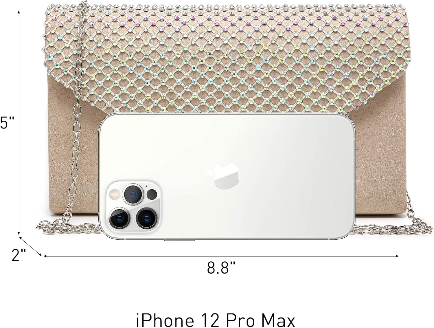 Dasein Women Sparkle Rhinestone Evening Purses Clutch Bags for Prom Cocktail Party Wedding Engagement - Image 4