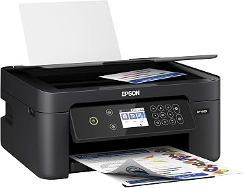 Epson Expression Home XP-4105 Wireless All-in-One Color Inkjet Printer, Black - Print Copy Scan - 10.0 ppm, 5760 x 1440 dpi, 2.4 LCD, Auto 2-Sided Printing, Voice Activated, DAODYANG Printer_Cable