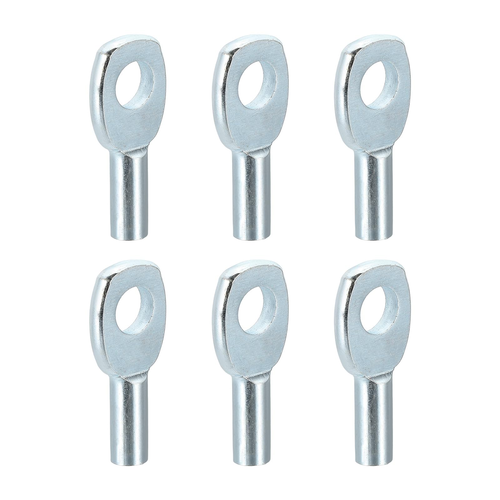 YELARXI 6 Pcs Wire Rope Eyelets, Gym Machine Accessories for 5mm Cable Stopper Gym Machine Replacement End Home Fitness Equipment Running Yoga Accessories