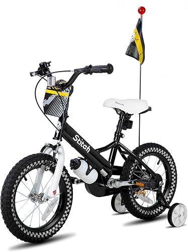 Miniatura 2 de JOYSTAR Bicicleta para niños de 2 a 7 años sin freno de mano doble de 12, 14 y 16 pulgadas, bicicleta de princesa para niñas con ruedas de