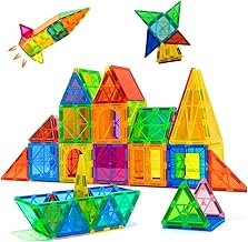 TOYTASTIC Magnetic Tiles Building Blocks for Kids Preschool Educational Magnetic Construction Toys for Creative Learning & Brain Development Safe STEM Toy for Toddlers Age 3–8 Years (28 Pieces)