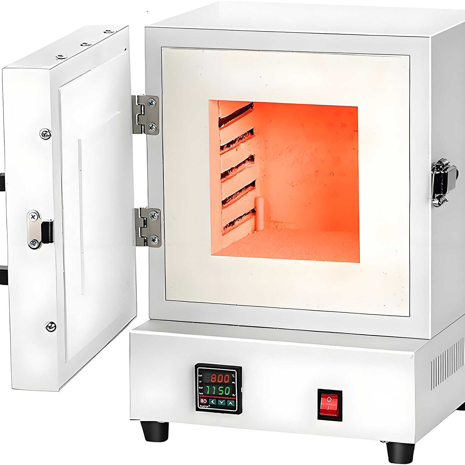 GUTYGIO 1150℃ Muffle Furnace, 2000W Electric Kiln for Jewelry Making, 2102Ω Digital Lab Oven for Dewaxing, Annealing & Heat Treatment,42x30x27cm