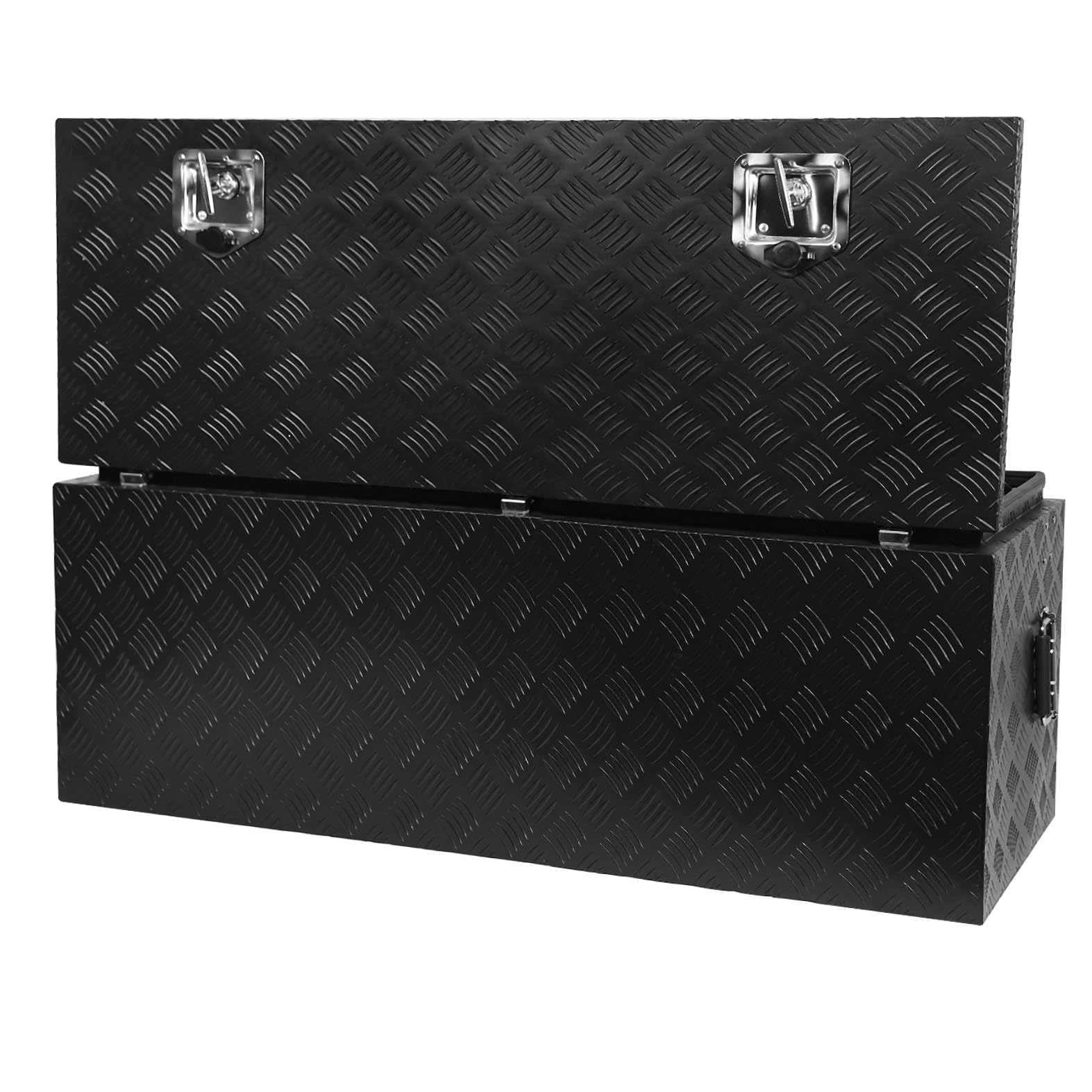 KIMORE 36 Inch Heavy Duty Aluminum Diamond Plate Tool Box, Tool Organizer, Truck Trailer Pickup