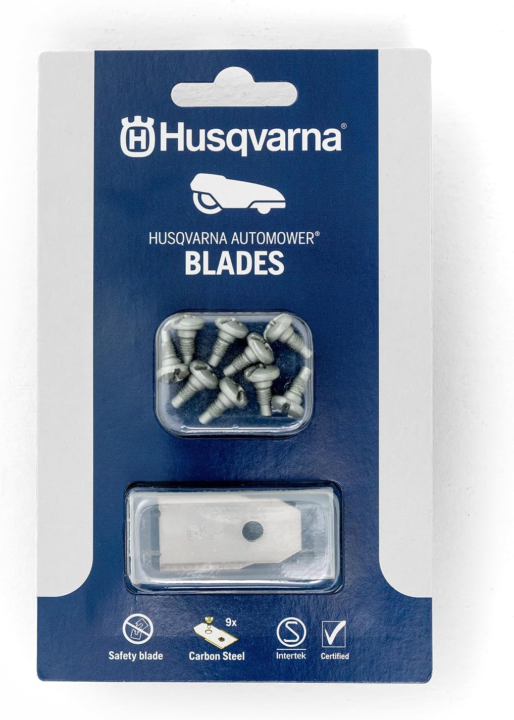 Husqvarna 577864603 Knife Carbon Extra Strong (Pack of 9) Blister Pack