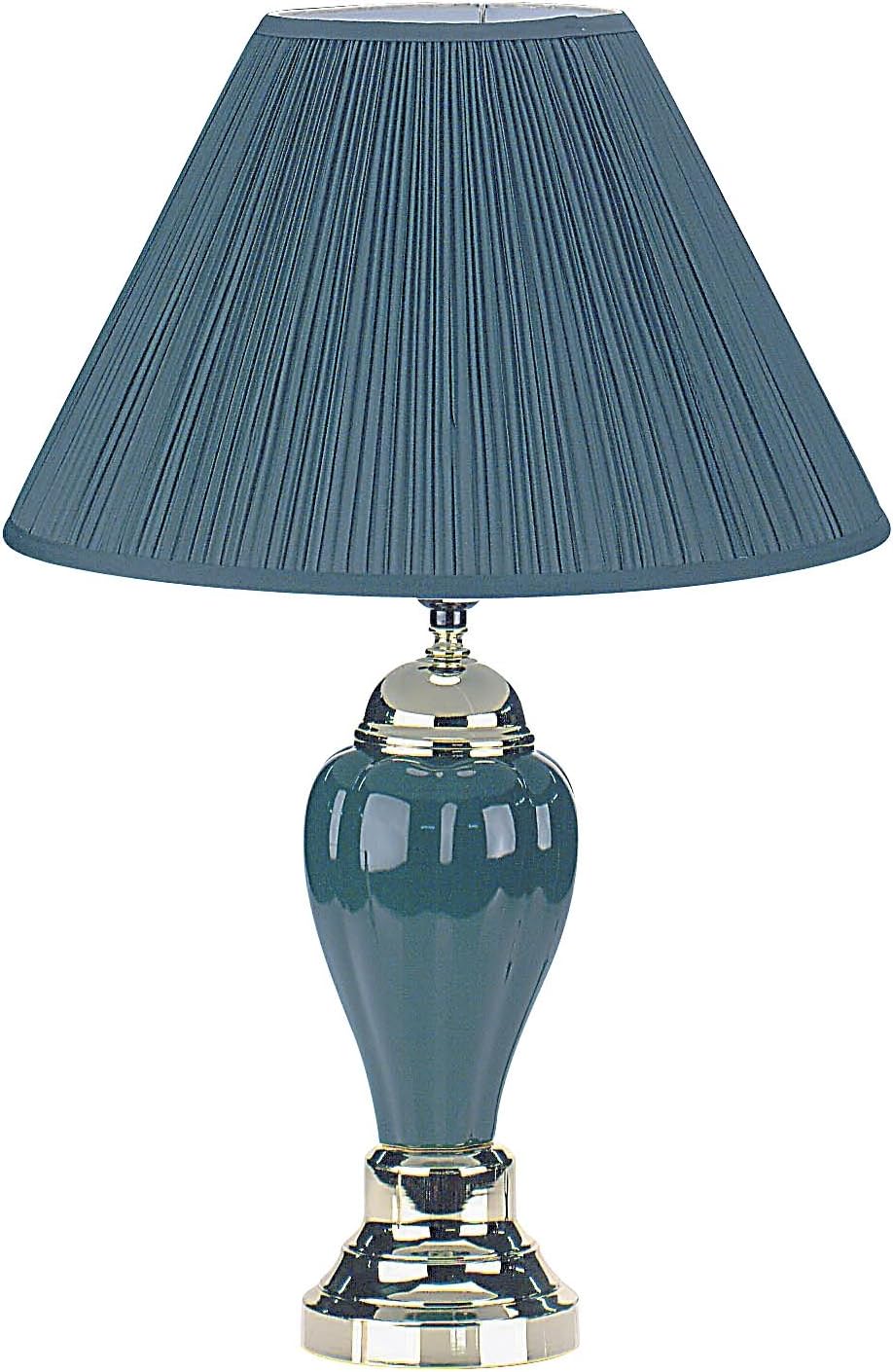 ORE International 6117GN 27-Inch 60-Watt Ceramic Table Lamp, Green