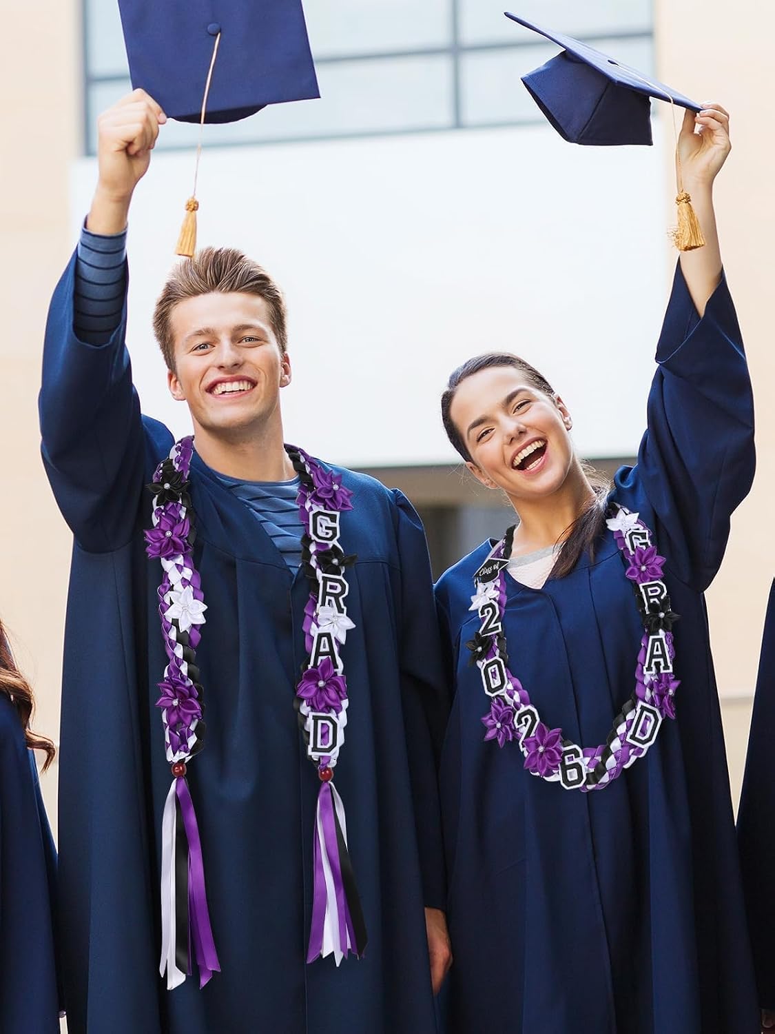 CORVIDA 2026 Graduation Lei Set Handmade Braided Graduation Ribbon Leis for High School College Graduation Ceremony Gifts Supplies