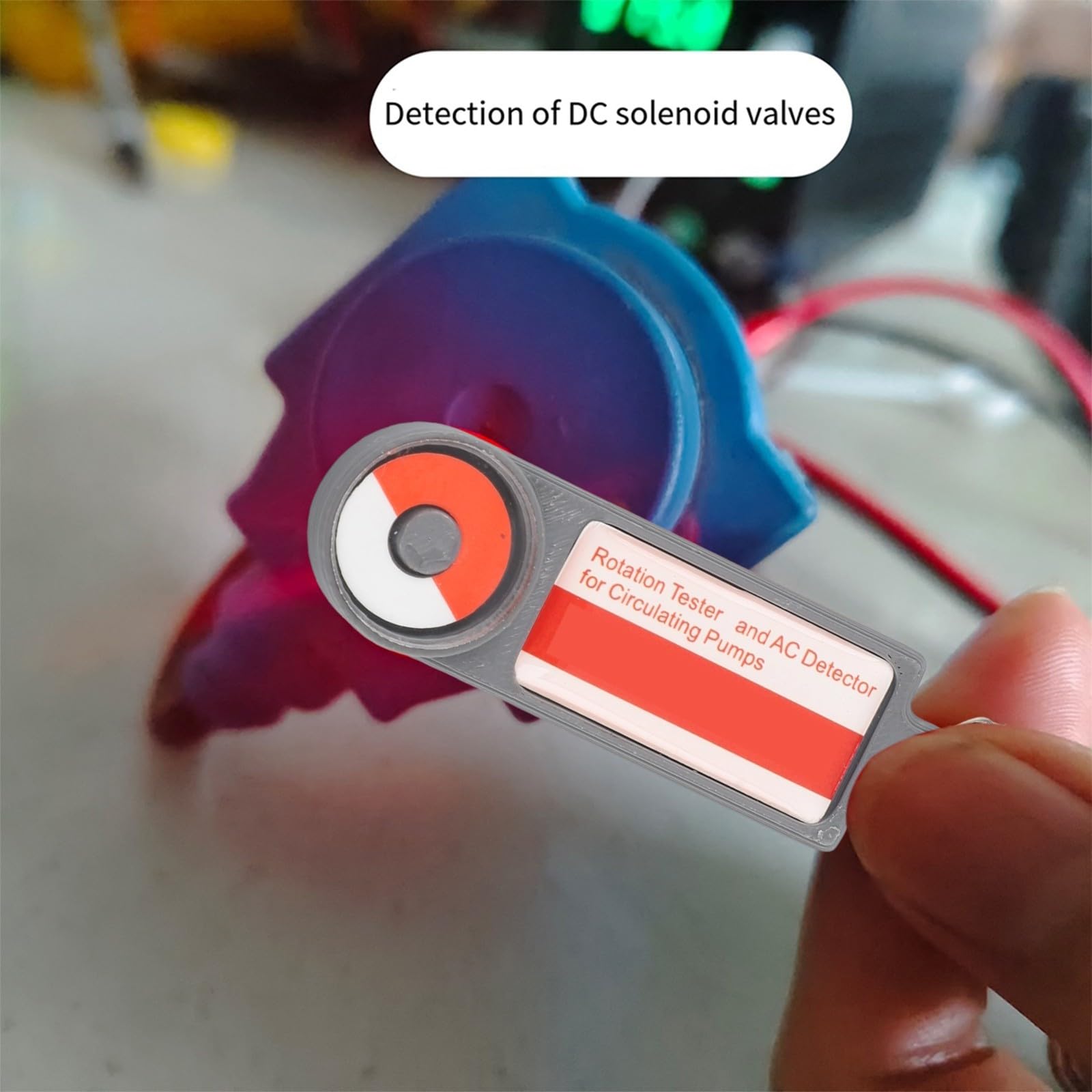 Tester di rotazione della pompa con rilevamento AC e visualizzazione del campo magnetico per la verifica delle prestazioni dell'elettrovalvola e della pompa di circolazione durante la manutenzione del