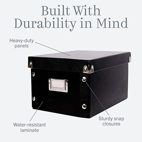 Miniatura 50 de Caja archivadora para fichas Snap-N-Store, color negro, Negro