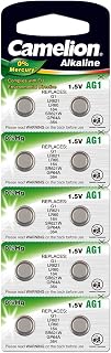 10 Vinnic L621 AG1 G1 LR60 1.5 V Button Cell Alkaline Button Cell Batteries