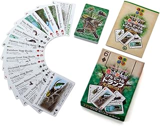 カロラータ リアルビートル トランプ (甲虫/クイズ付き/プラスチック) クワガタ カブトムシ おもちゃ 知育玩具 トランプ ゲーム 図鑑 ギフト プレゼント