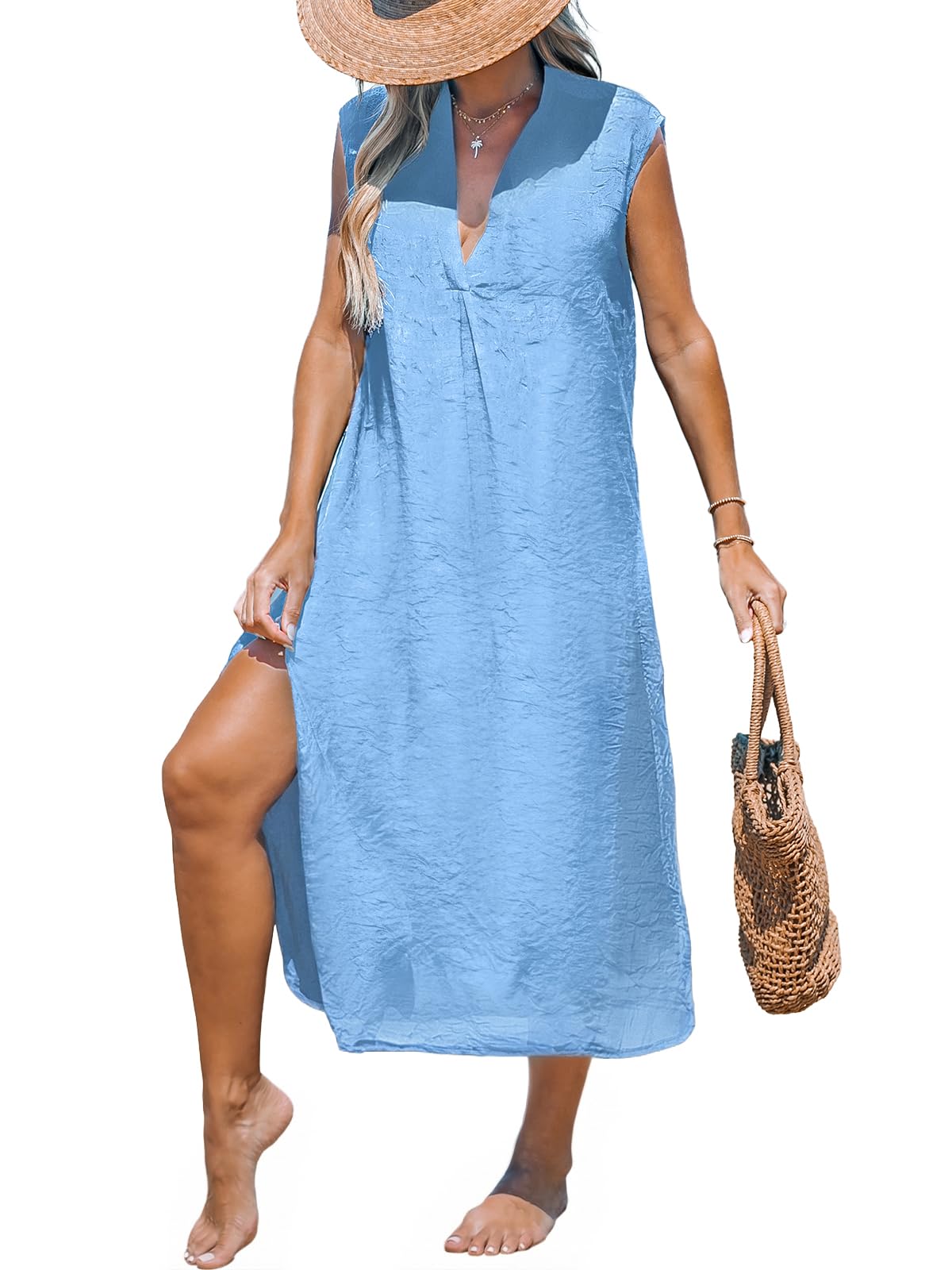 CUPSHE Womens Swimsuit Coverup Long Midi Beach Cover Ups