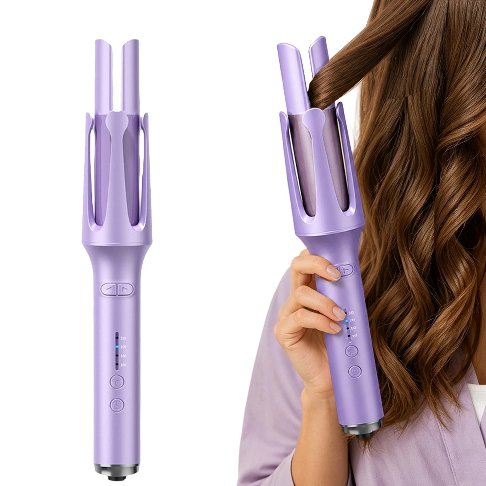 Arricciacapelli Rotante Modellatore Capelli 32mm con 4 Livelli di