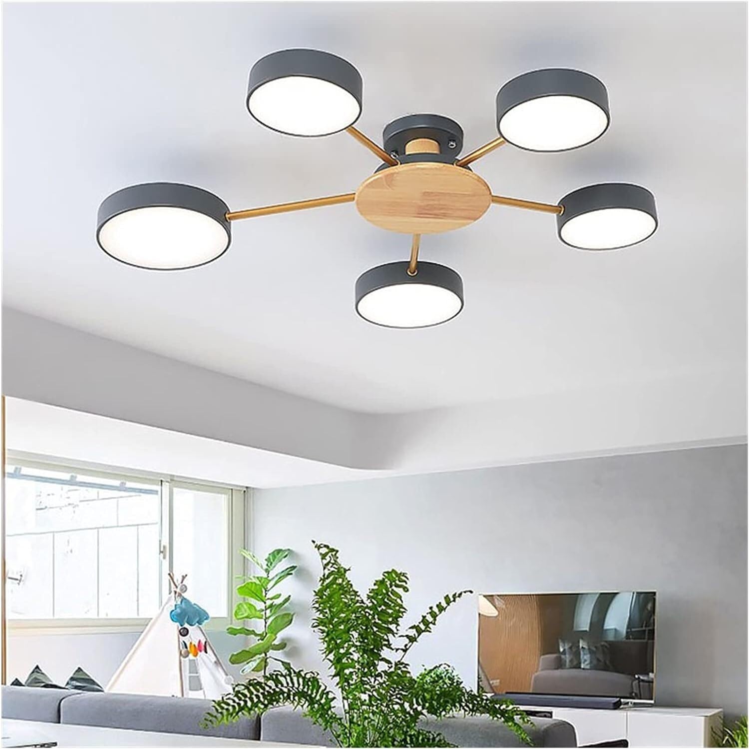 Lustre LED pour salon moderne et plafonnier chic design