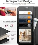OCASE for Samsung S26 Ultra Case PU Leather Flip S26 Ultra Wallet Case with RFID Blocking Kickstand Magnetic Closure Shockproof Phone Cover Compatible for Galaxy S26 Ultra -Black