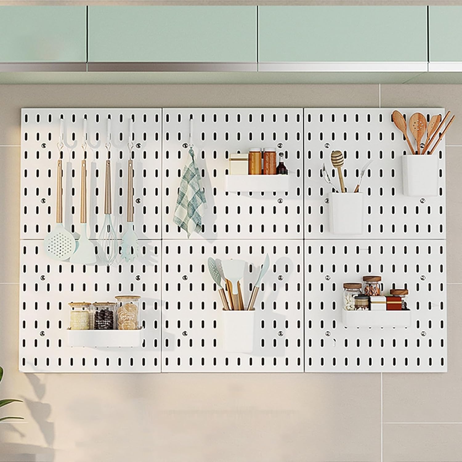 Kit de tablero de clavijas para juegos de pared, solución de almacenamiento para el hogar, oficina, baño y sala de estar, perfecto para gamers, manualidades y diseño esencial para ahorrar espacio