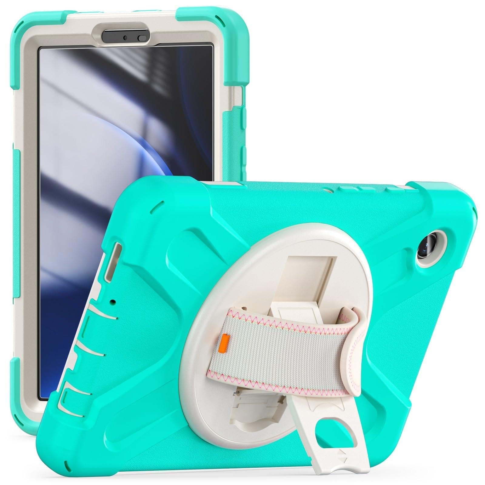 Coque Galaxy Tab A9 8.7 pouces verte idéale pour le travail et les loisirs - 8
