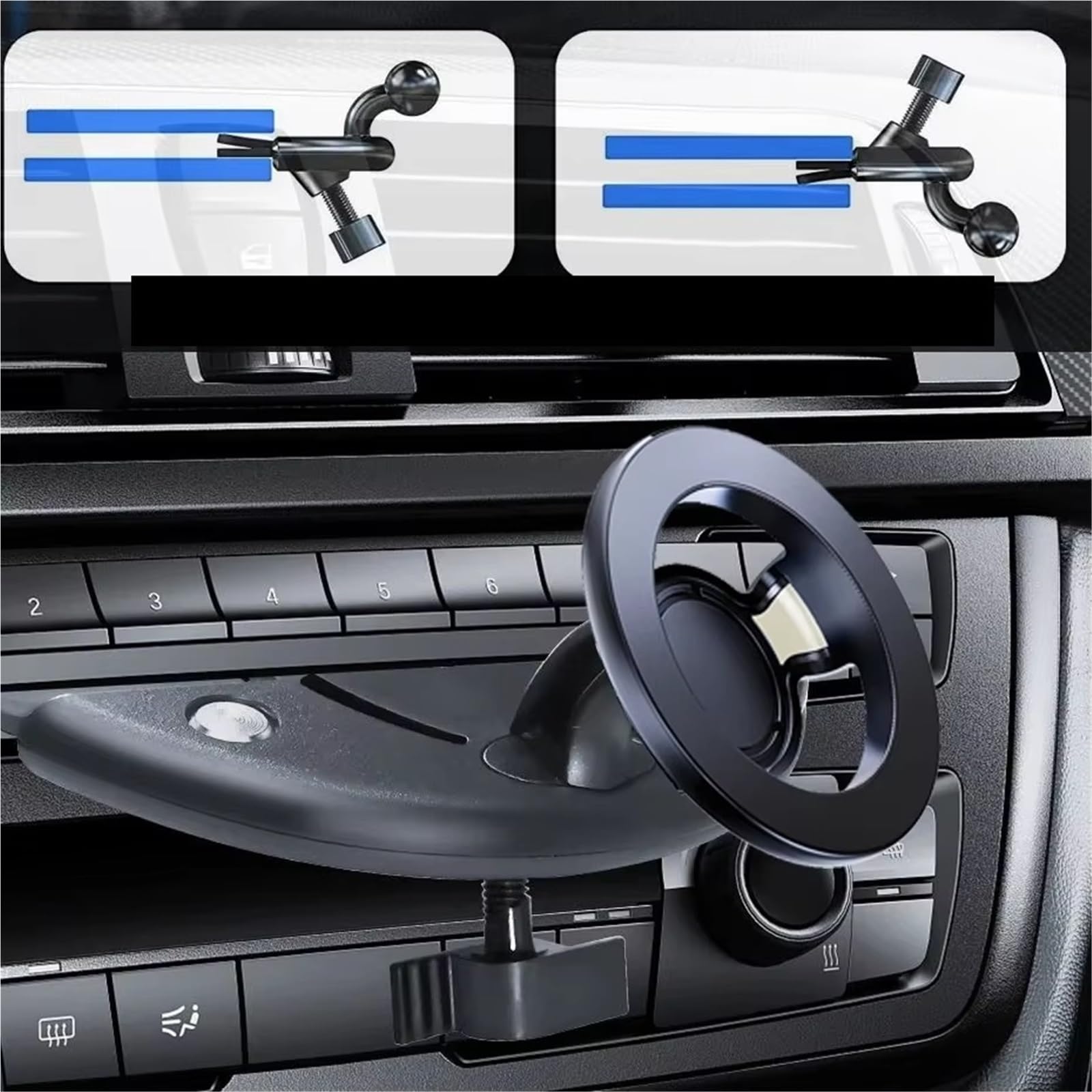 Per Samsung Supporto Magnetico Universale Slot CD Auto Supporto Telefono Magsafe Universale Clip Staffa Mobile Porta Cellulare Auto(CD Slot Magnetic)