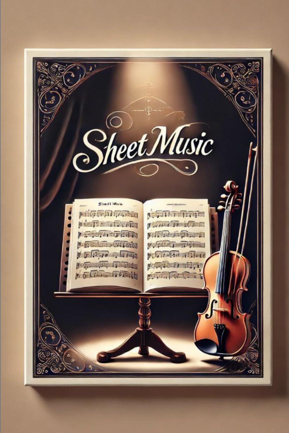 Cahier de musique de 140 pages format 6x9 pouces pour l'écriture et l'apprentissage des notes