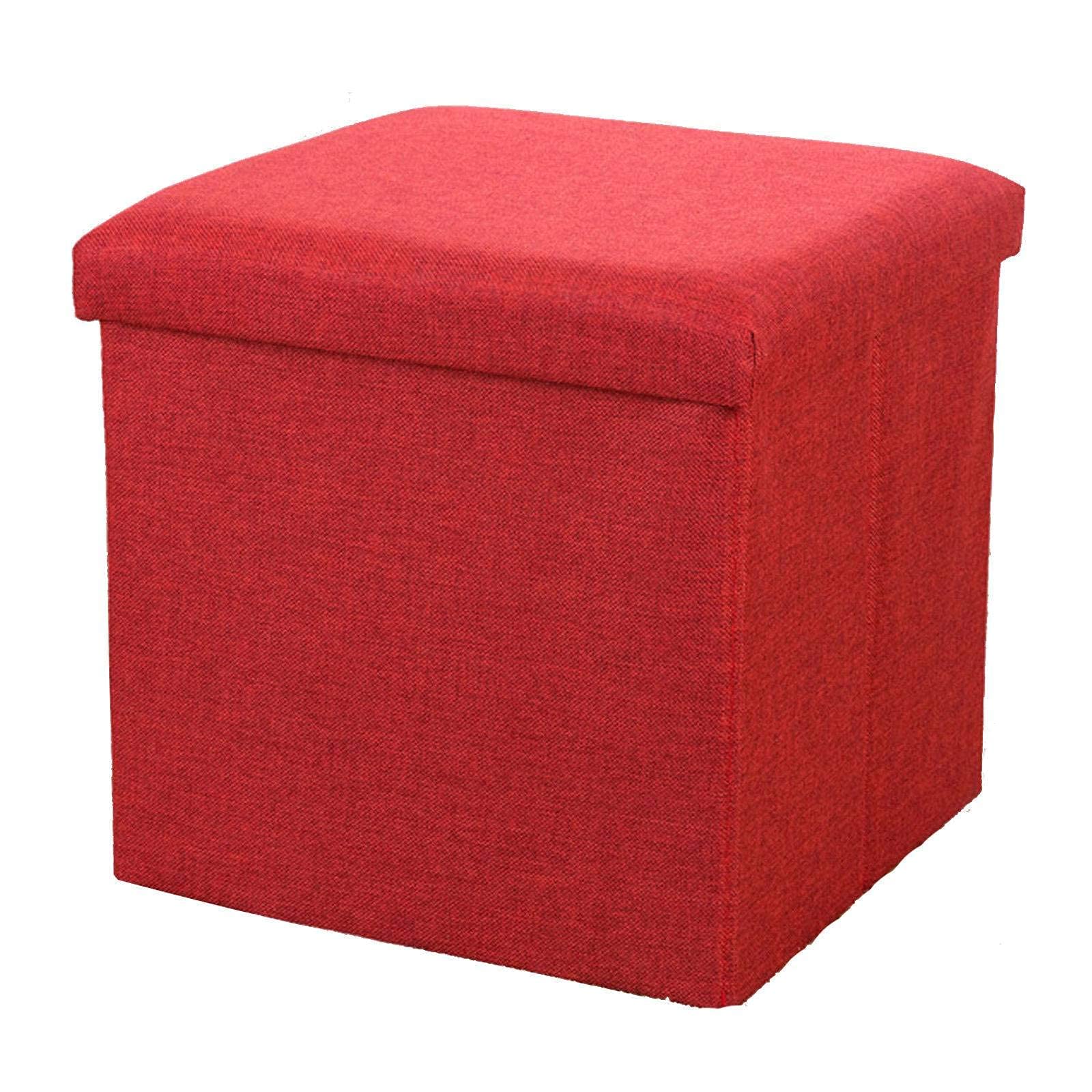 Ottoman en lin pliable : la solution gain de place pour ranger les jouets