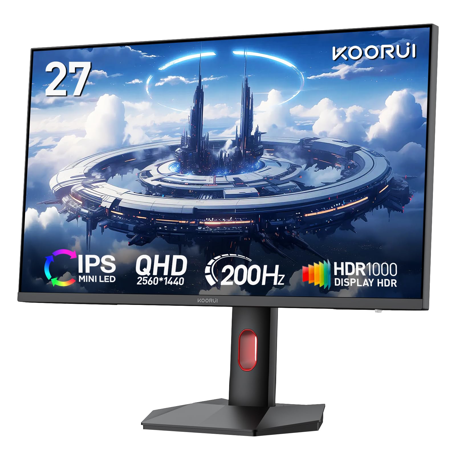 Amazon.com: KOORUI Monitor, 27” Mini-LED IPS Panel 200Hz Gaming