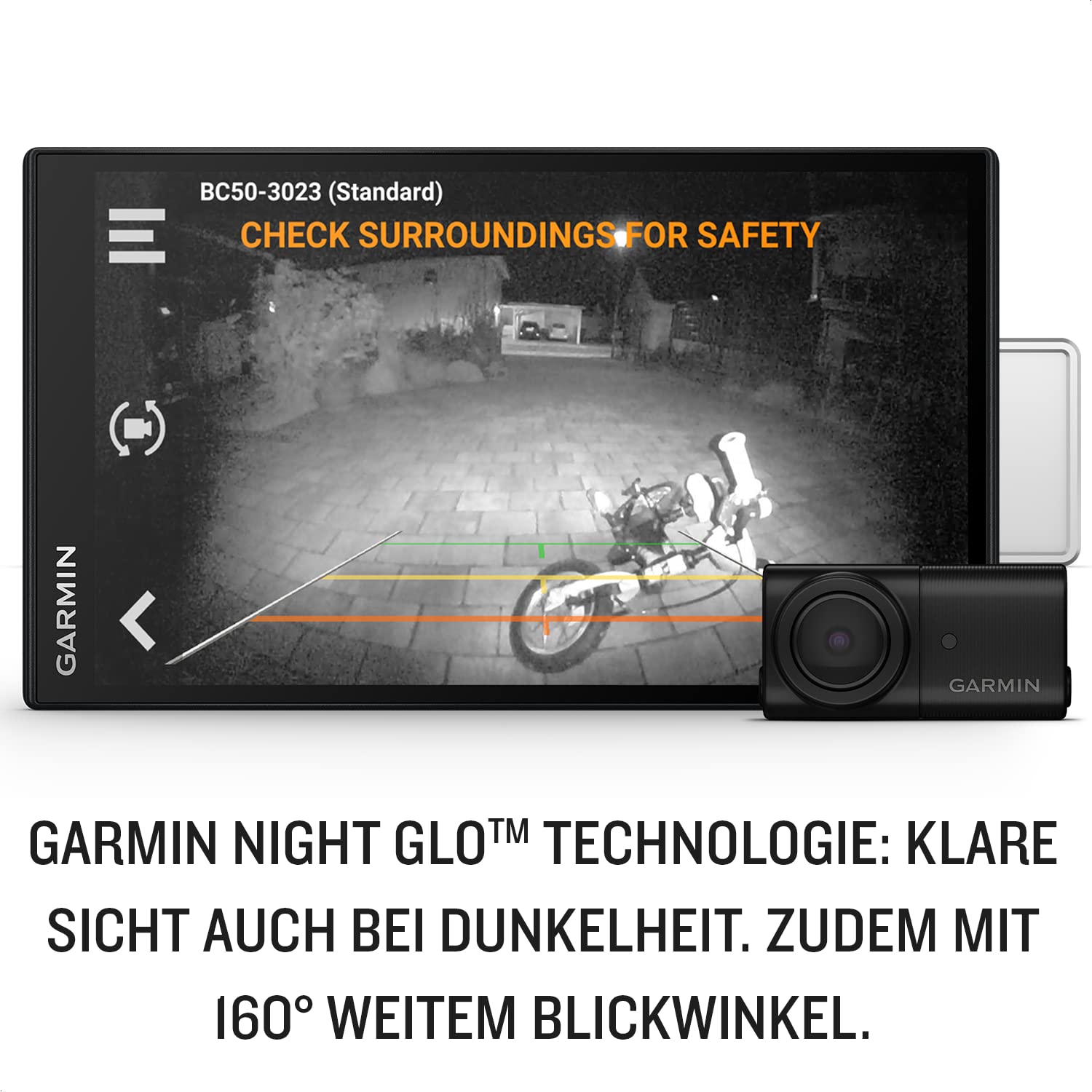 Garmin BC 50 Night Vision Drahtlose Rückfahrkamera mit Nachtsicht 720p HD IP67 15m 160°