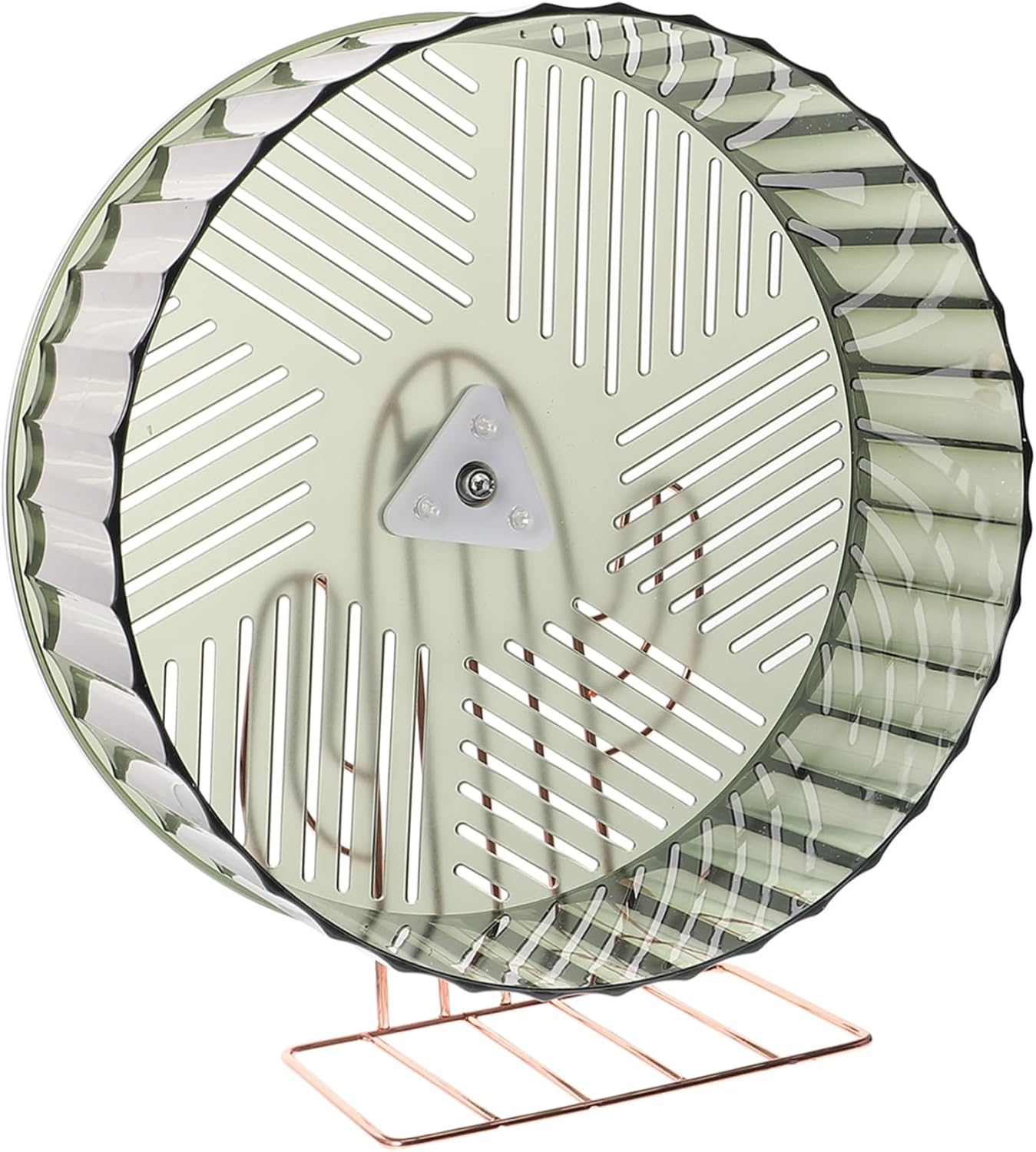 Compact Silent Hamster Exercise Wheel with Stand for Hedgehogs and Small Pets Quiet Running Pet Cage Accessory for Muscle Building and Mental