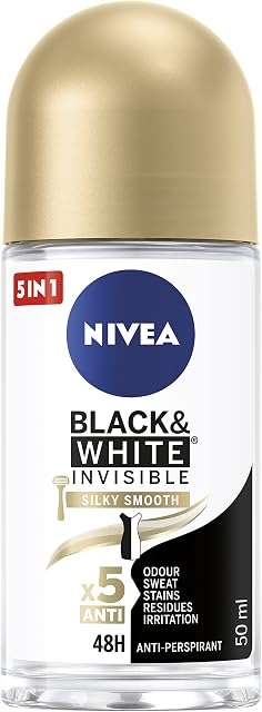 NIVEA Black&White 48H Invisible Silk Smooth Antyperspirant w kulce dla kobiet 50 ml