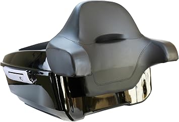 YHMOTO 13.7 King Tour Trunk+Around Backrest+Luggage Rack Fit for Harley Davidson Touring Road King, Road Glide, Street Glide,CVO 2014-2026 (Set B)