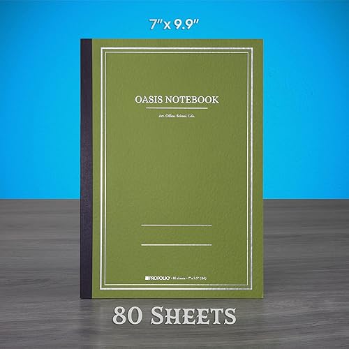 Vista 16 de Itoya ProFolio Oasis - Cuaderno A5 con diseño de aguacate, diario rayado y punteado para el trabajo, diario de arte para artistas y escritores