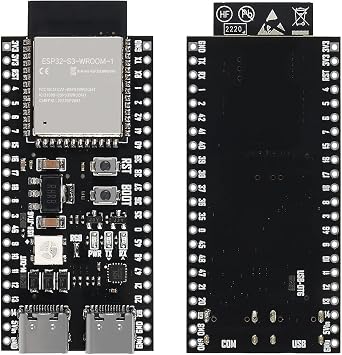 AITRIP 1PCS ESP32-S3-DevKitC-1-N8R2 ESP32-S3 Development Board Wi-Fi + BLE MCU Module Integrates Complete Wi-Fi and BLE Functions