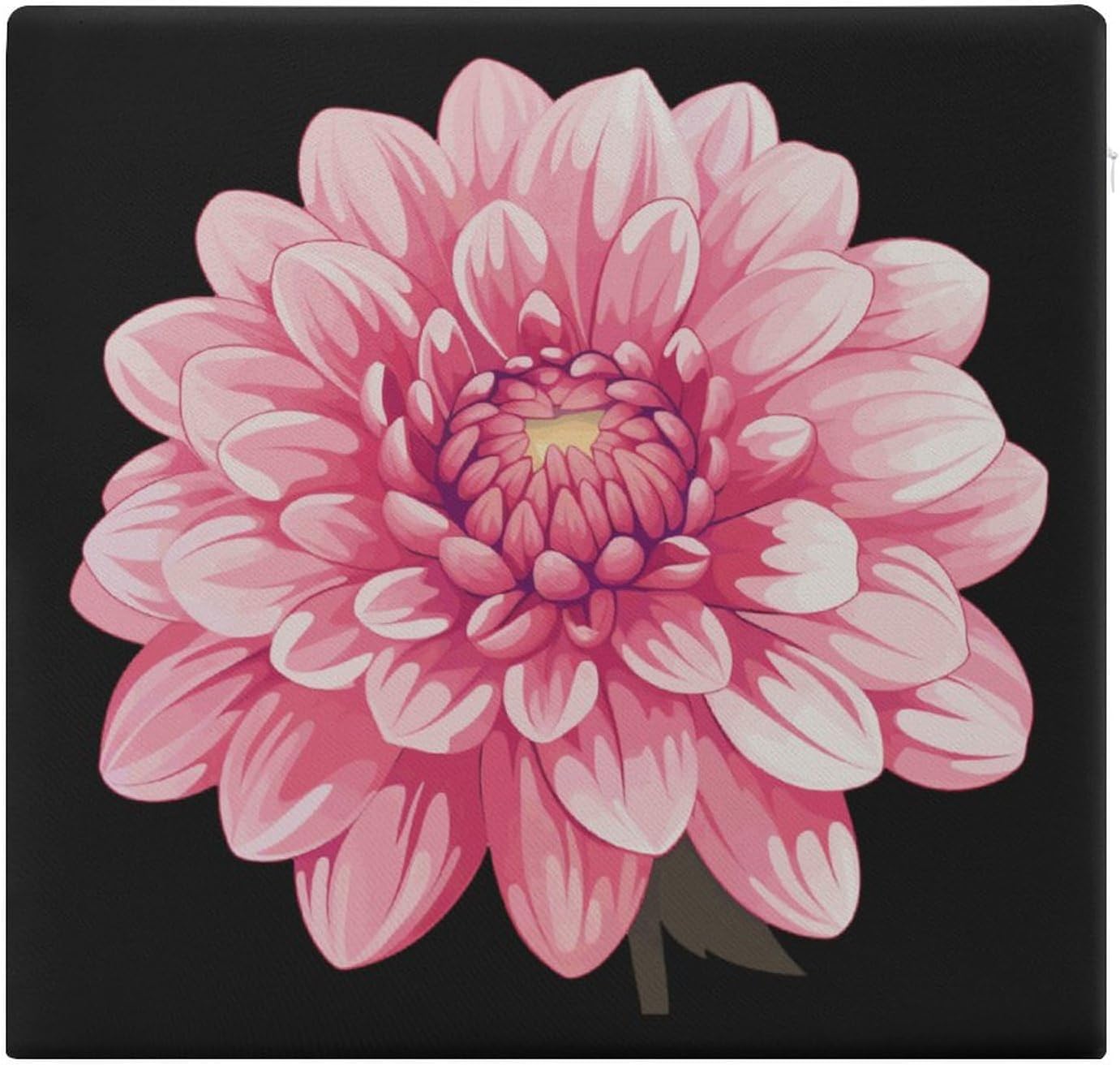 Dahlia Flower Floor Pillow Meditation Yoga Cushion Square Chair Cushion Pillows Seating for Adults