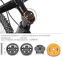 Vista 7 de Soporte para computadora para bicicleta de carretera, cubierta superior para bicicleta, cronómetro, GPS, soporte para velocímetro (dorado) Bryton