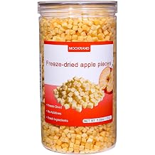 MOCKRAND Freeze Dried Apple Diced,5.29oz/150g,No Sugar Added,Apple Crisps, Freeze Dried Fruit, Fruit Snacks,for Cereal, Yogurt,Cake, Baked Goods,Travel, Smoothie, Holiday Gifts