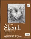 Strathmore 455-4 400 Series Sketch Pad, 11"x14" Wire Bound, 100 Sheets