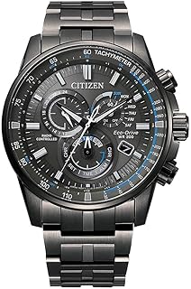 Men's Eco-Drive PCAT Chronograph Black Ion-Plated Watch | 43mm | CB5887-55H