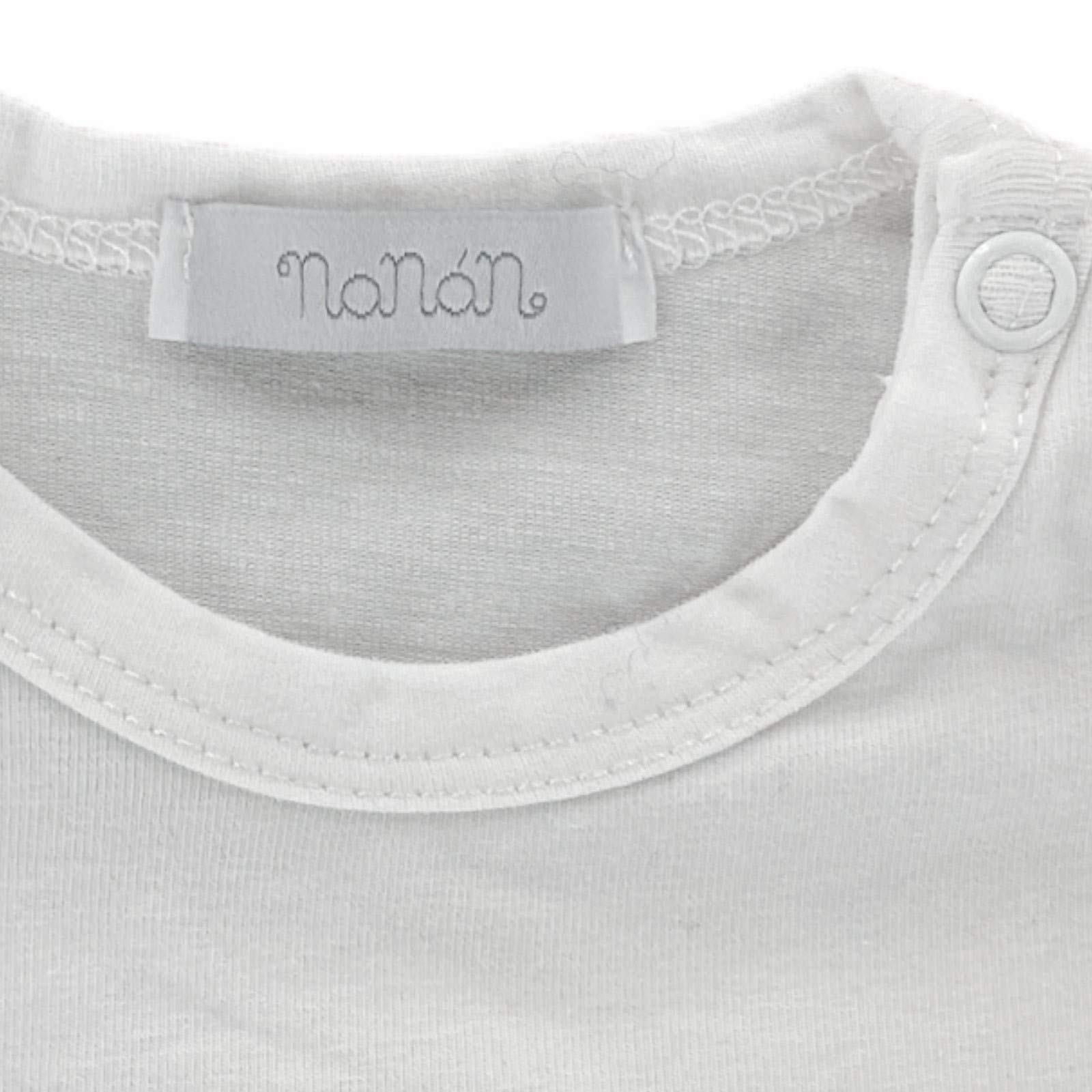 NANAN A54 body bimbo BOY cotton white/blue layette bodysuits kids