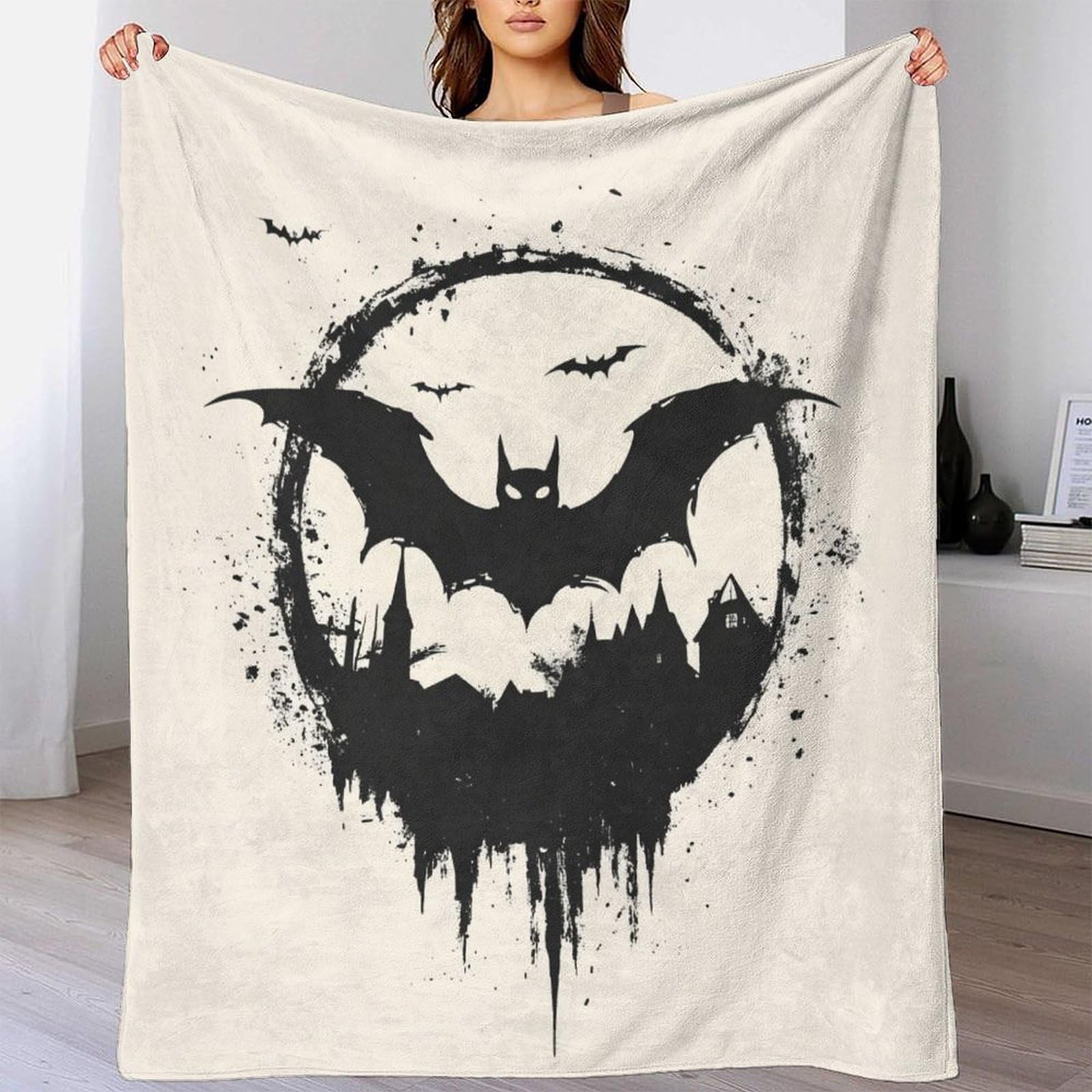 Couverture flanelle 3D chauve-souris : finis les plaids rêches qui grattent la nuit