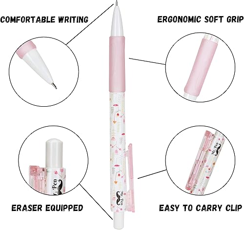 Miniatura 4 de Mr. Pen - Lindo lápiz mecánico, 0.028 in, 16 piezas, lápices de plomo elegantes para niñas y niños con borrador