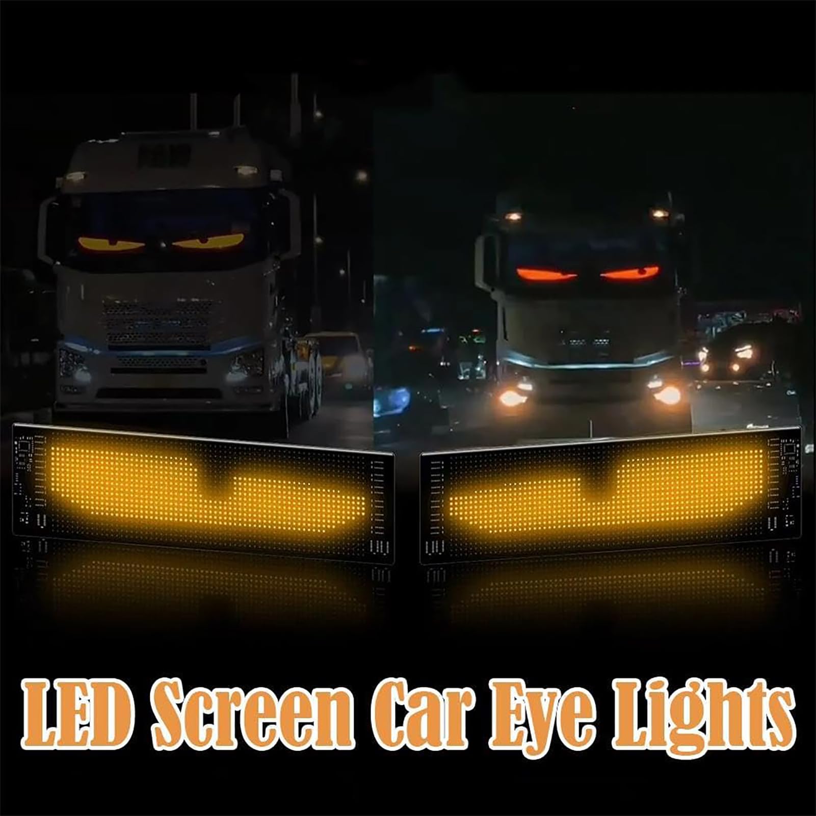 Lumières Yeux de Diable pour Voitures, Grand écran LED Flexible programmable, Yeux LED pour Voiture, écran Doux avec contrôle par Application pour Camion, Voiture, Magasin, fête, Bar, hôtel Lumières Yeux de Diable pour Voitures, Grand écran LED Flexible programmable, Yeux LED pour Voiture, écran Doux avec contrôle par Application pour Camion, Voiture, Magasin, fête, Bar, hôtel