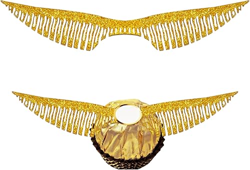 50 piezas de alas doradas de chocolate, decoración de mago, decoración de chocolate, alas huecas para tartas con punto de pegamento para ellos,